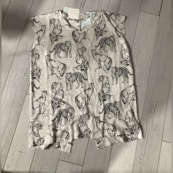 New Cynthia Romney Tank 100% Linen Women’s size M color multi - Picture 3 of 3